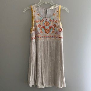 Embroidered Boho Dress
